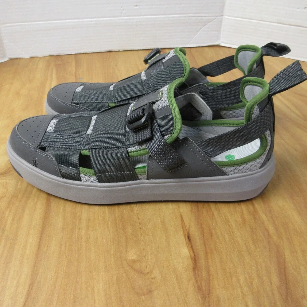 STIO Cut Bank Hybrid Water Shoe Sandal Mens 10 Gray Green Outdoor Adventure NEW